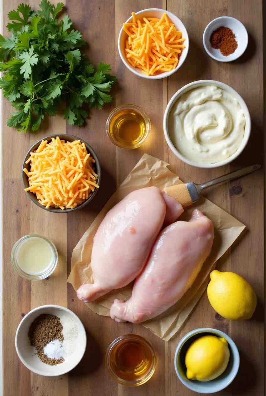 Alice Springs Chicken served with creamy mashed potatoes, steamed green beans, and a fresh garden salad on a cozy dining table.